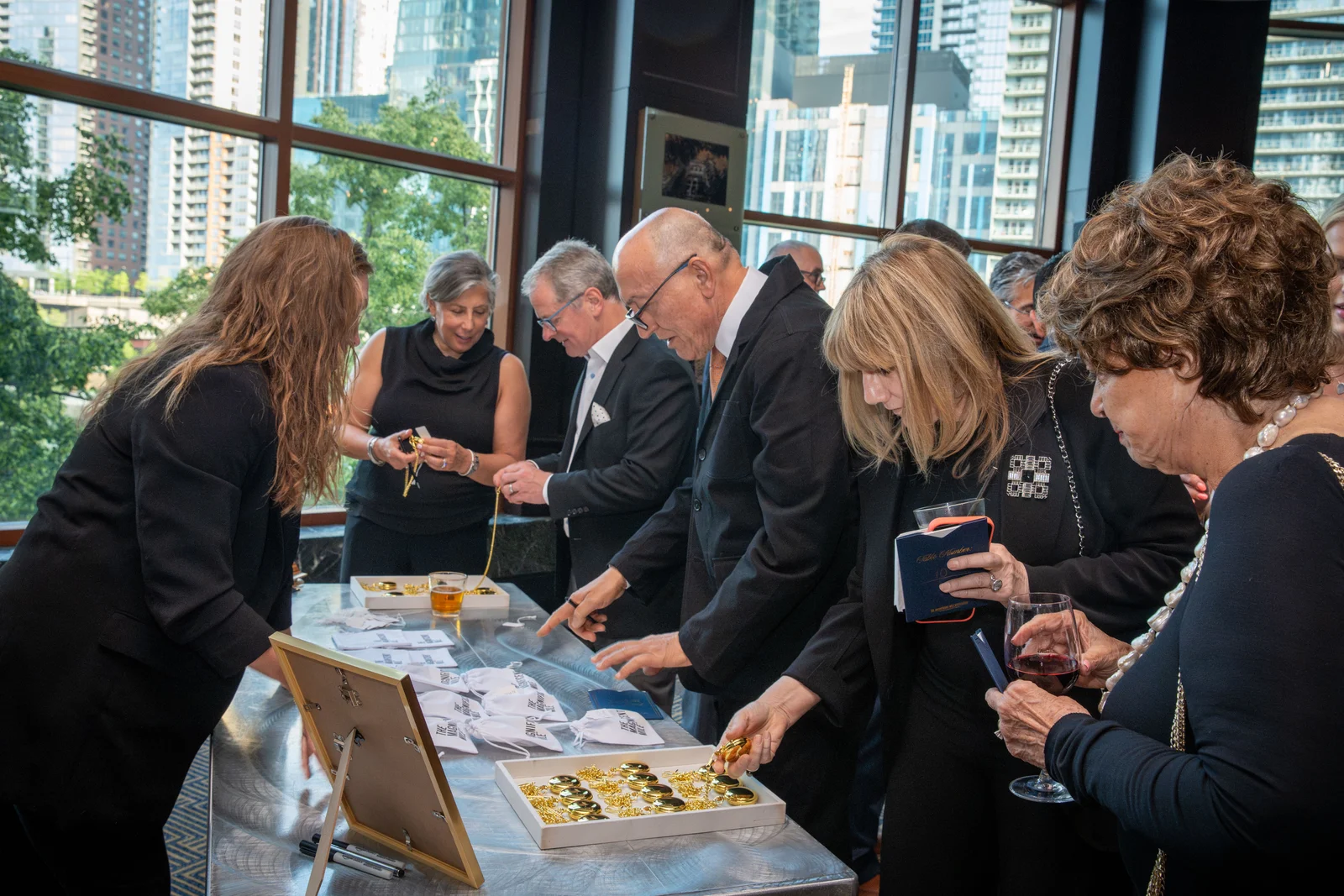 Guests at a gala table